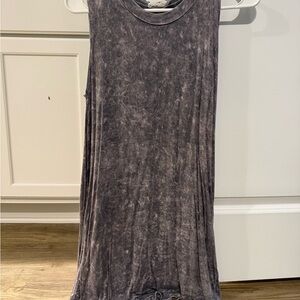 Washed Gray Sleeveless Dress
